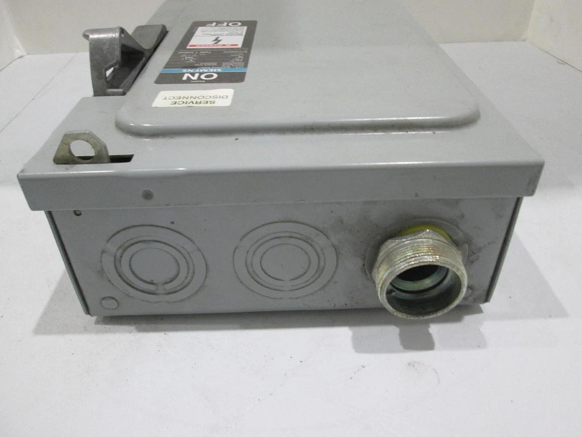 Used Siemens, I-T-E, F351, Enclosed Switch, Heavy Duty, 30A, 600V, Used