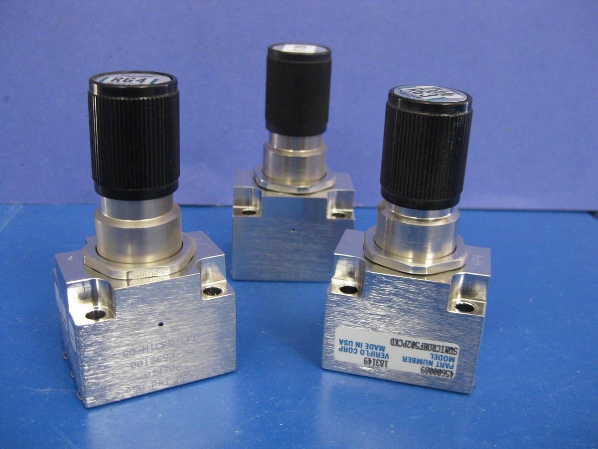 Used VERIFLO Regulator SQMICROHF502PCKD, Lot of 3