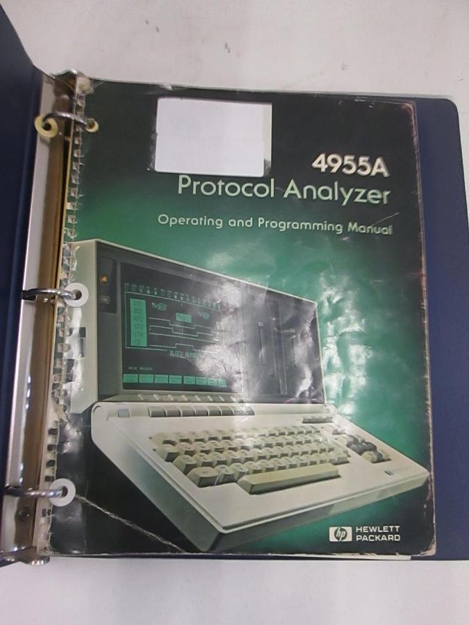 Used HP 4955A Protocol Analyzer Operating and Programming Manual, Used