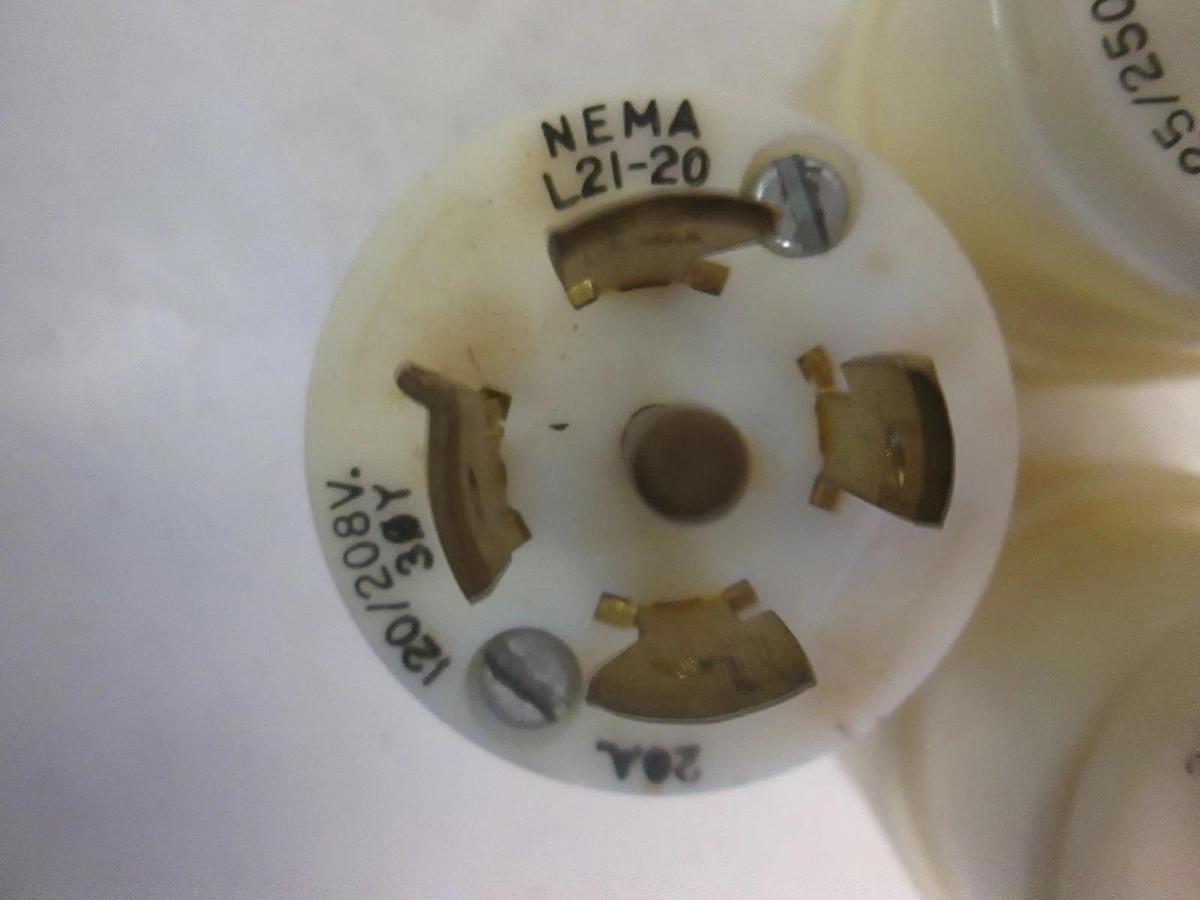 Used Nema Locking Plugs Lot of 3, Used