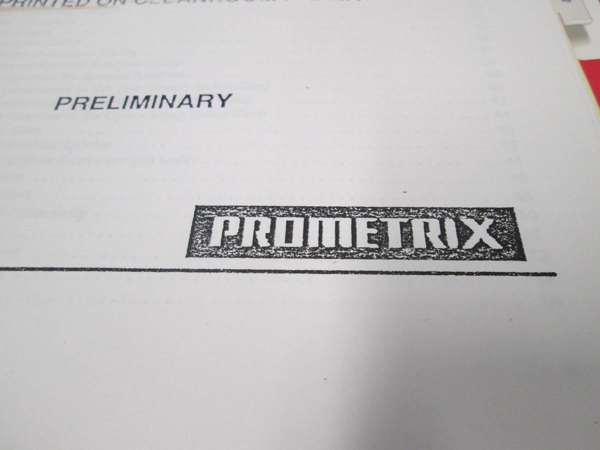 Used Tencore, Prometrix, StatTrax 6.1 Supplement, User's Guide, Used