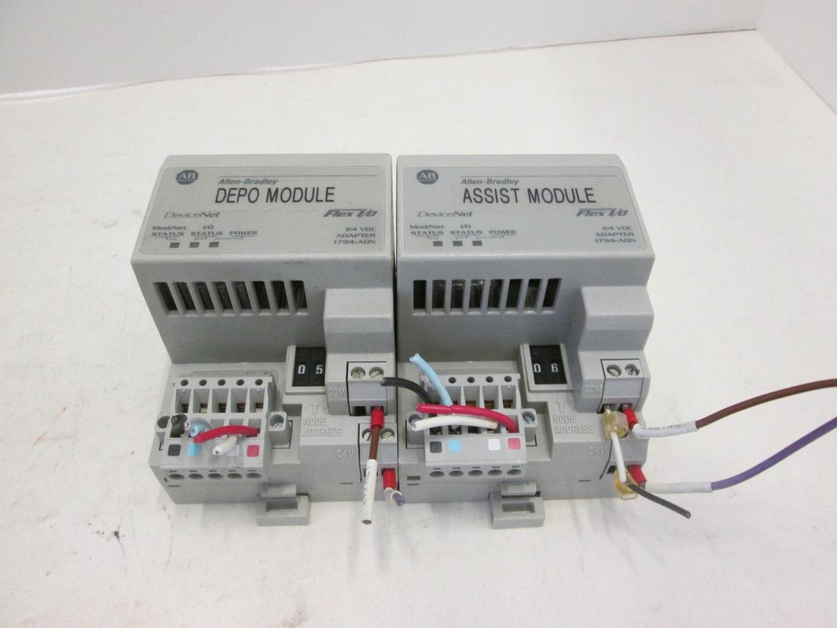 Used Allen Bradley, DeviceNet Adapter, 1794-ADN, Used, Lot of 2