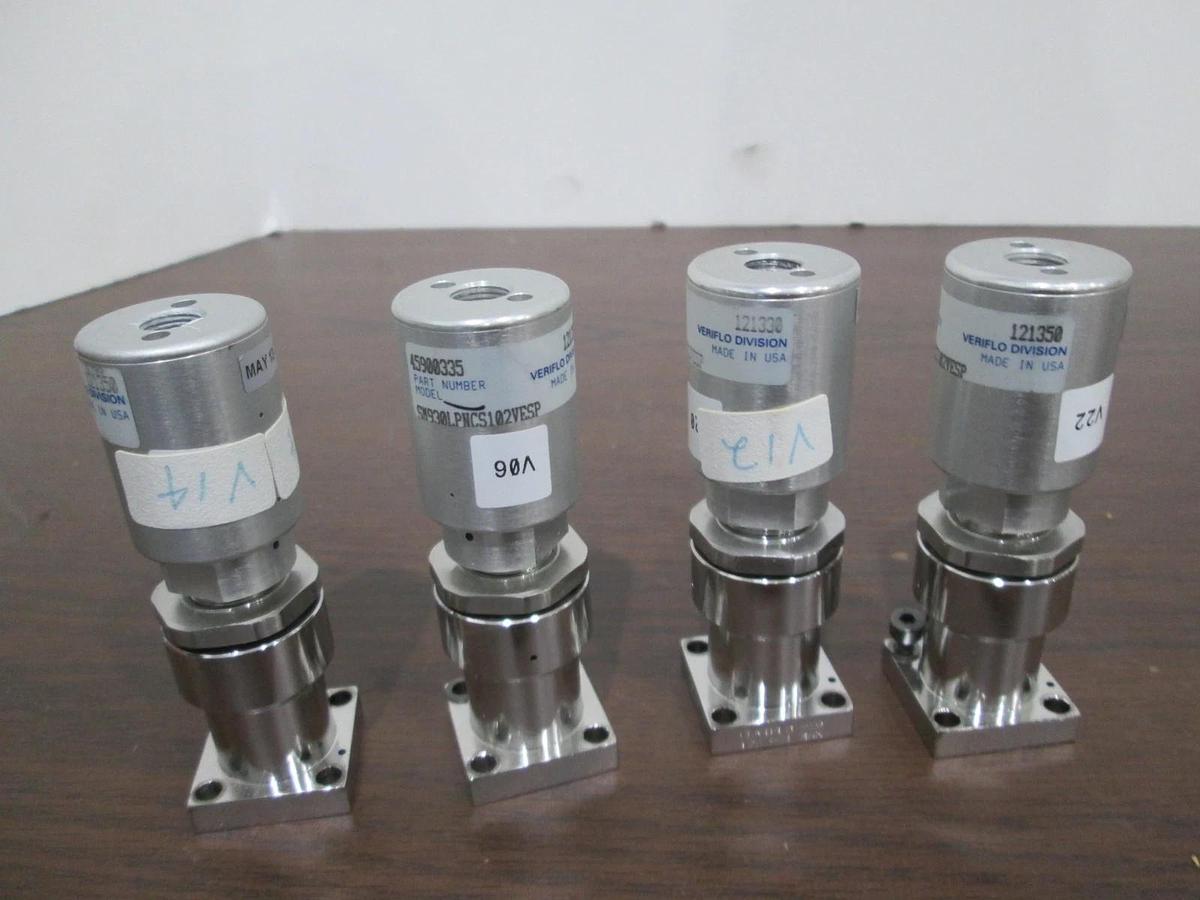 Used Veriflo, SM930LPNCS102VESP, High Purity Valve, Used, Lot of 4