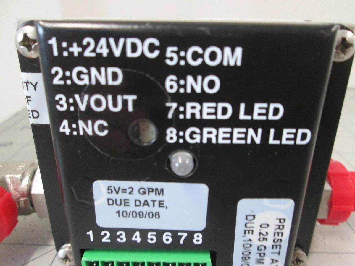 Proteus, Model 9806SA2P1, Fluid Flow Switch, 24V, 30mA, New