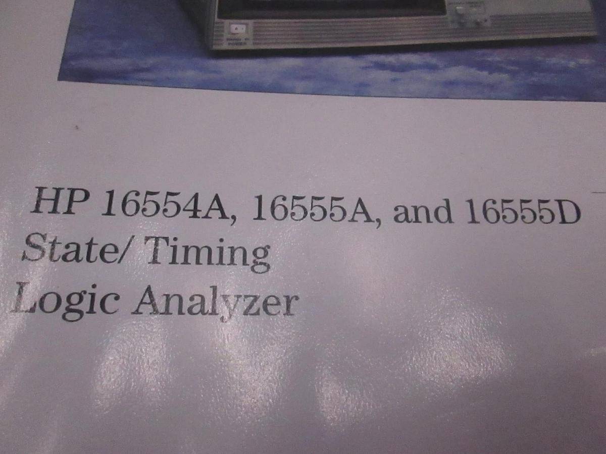 Used HP 16554A,16555A,16555D State/Timing Logic Analyzer User's Reference, Used