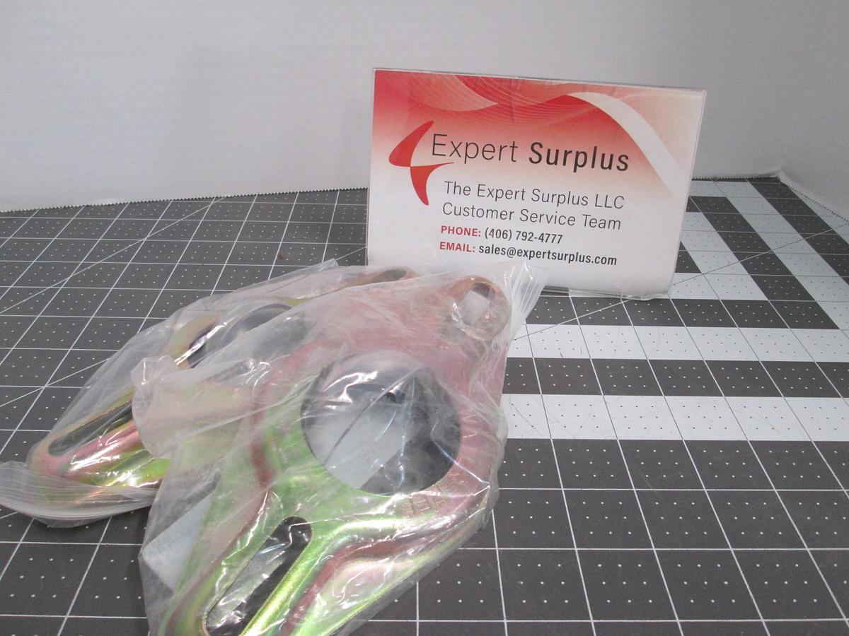 Used Lot of 2 Waterbury Falcon Oil Fluid Level Bubble Sight Glass Flange Assembly