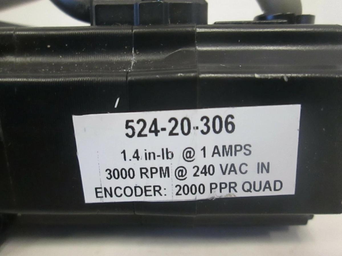 Used THK LM Guide Actuator KR w/ Simple Servo Motor 524-20-306, Used