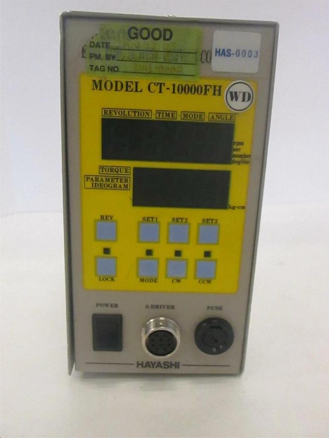 Used Hayashi, Electric Screw Driver Controller, CT-10000FH, Used