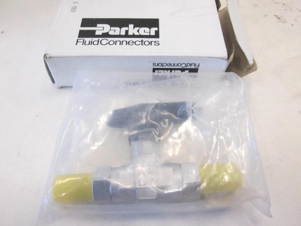 Parker, 4V-B6LJ2-SSP-GAC, 2 Way Ball Valve, New