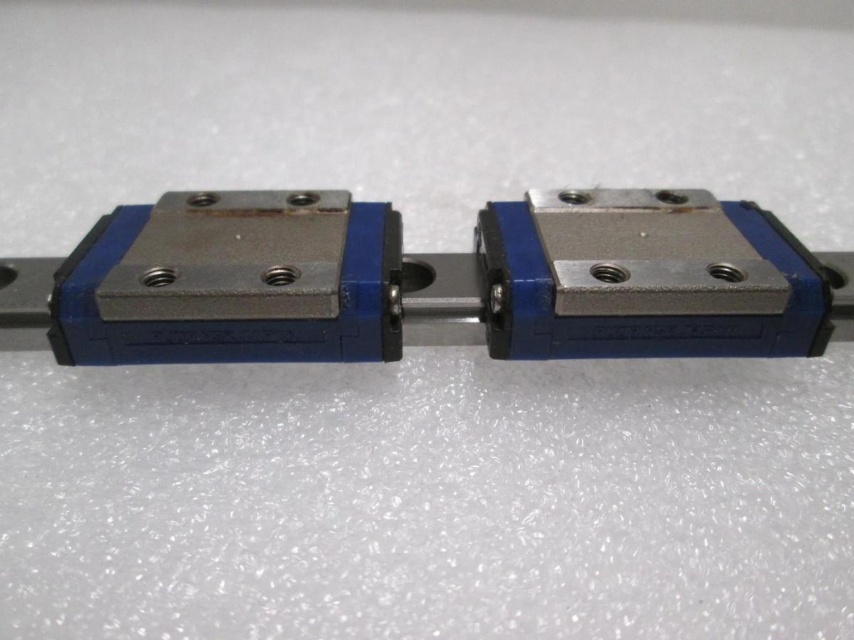 Used NSK, PUO9, Linear Bearing Guide Block w/ Guide Rail, Used