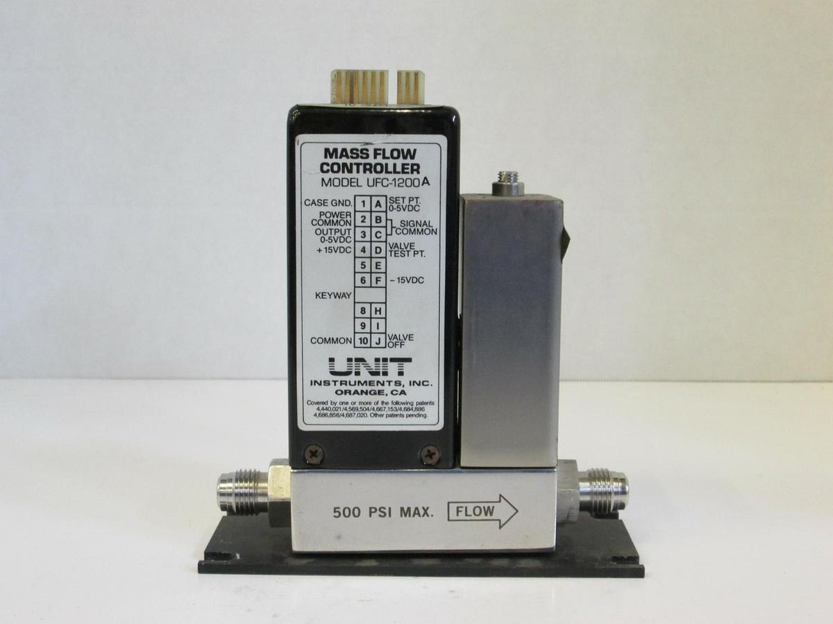 Used Unit UFC-1200A Mass Flow Controller, Gas- O2, Range- 10 SLPM, Used