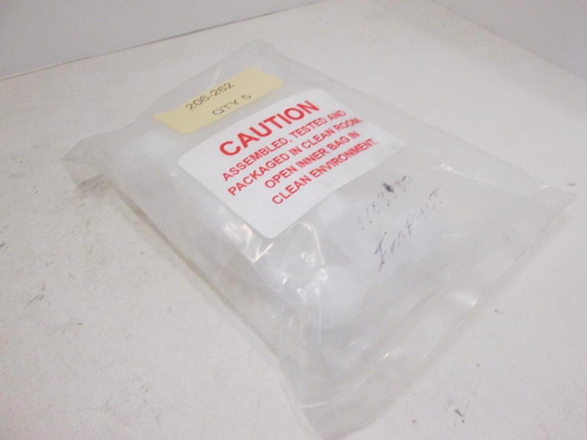 SAINT-GOBAIN, 1103730, Union, Teflon PFA Tee, 1/4OD x 1/4OD x 1/4OD Tube, New, 5