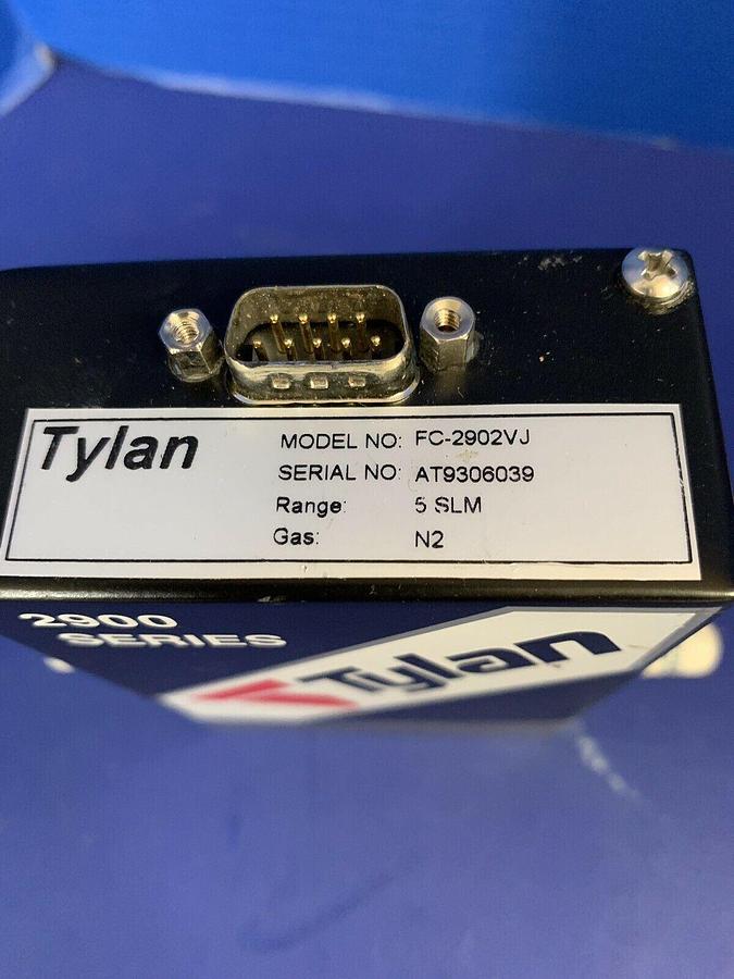 Used Tylan 2900 MFC Mass Flow Controller 5 SLM, N2, 1/4" Male Swagelok, Used