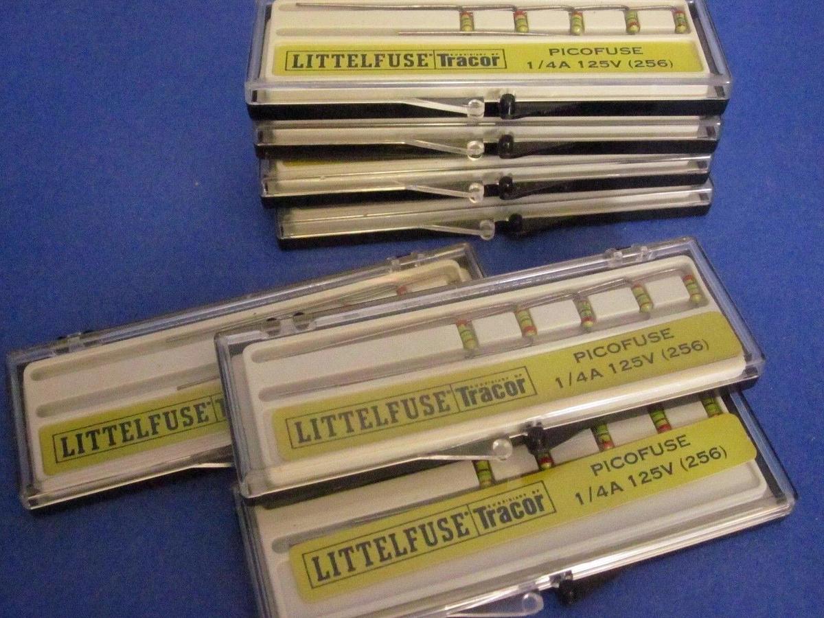 Littelfuse Picofuse 256, 1/4A, 125V, Lot of 38, New