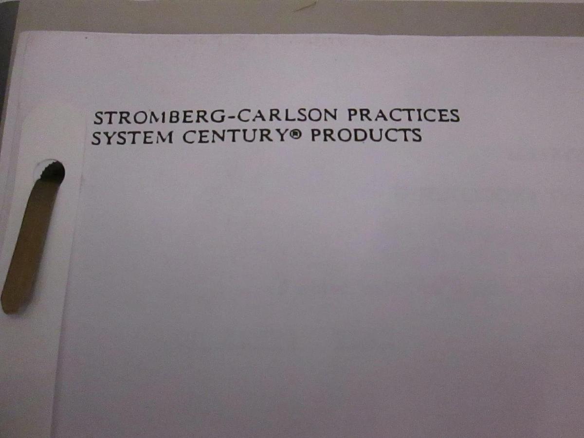 Used Stromberg-Carlson DCO Switching System Clock Alignment Procedures, Used