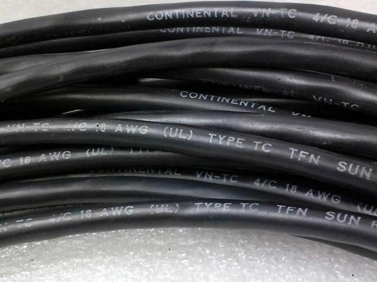Continental TYPE TC VNTC Electrical Cable Direct Bur, 90' New Spool Left Over