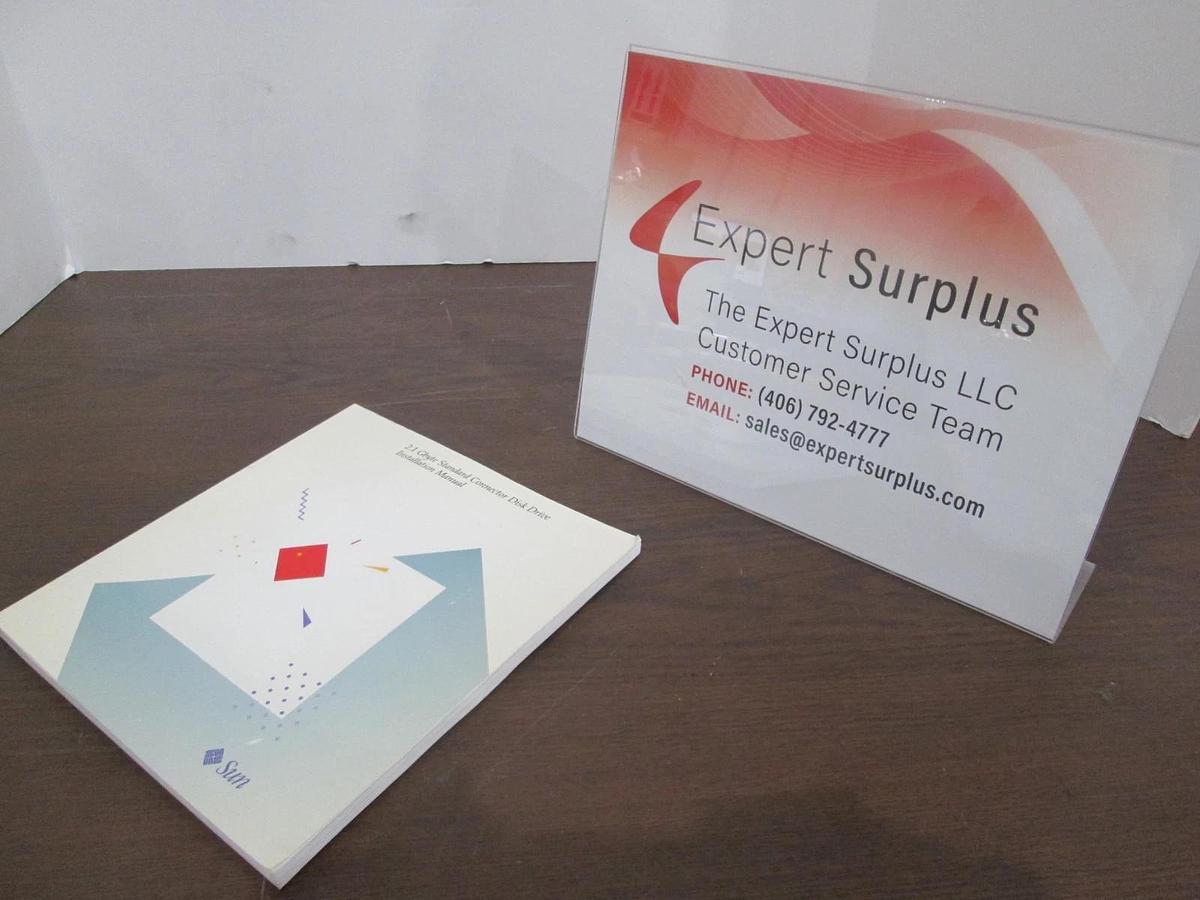 Used Sun, 2.1 Gbyte Standard Connector Disk Drive, Installation Manual, New