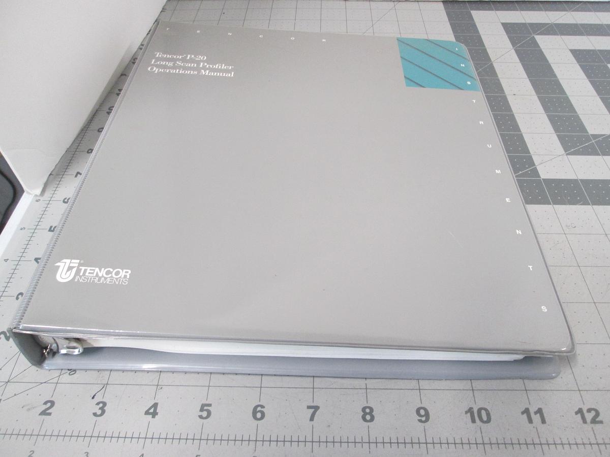 Used Tencore, P-20, Long Scan Profiler Operation Manual, Used