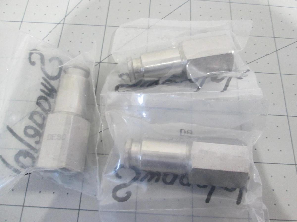 Swagelok, SS-QT2-D-4PF, SS Quick Connect, New, Lot of 3