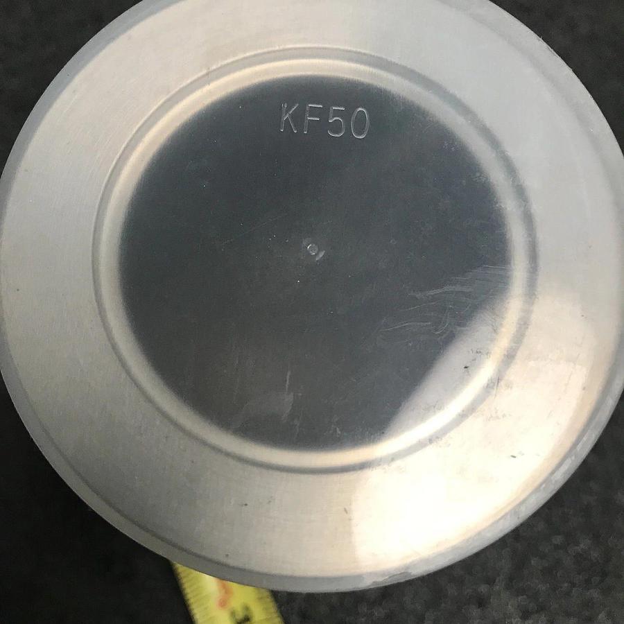 Stainless Steel Vacuum Tube Nipple, NW50 Flange w/ NW16 Port, New