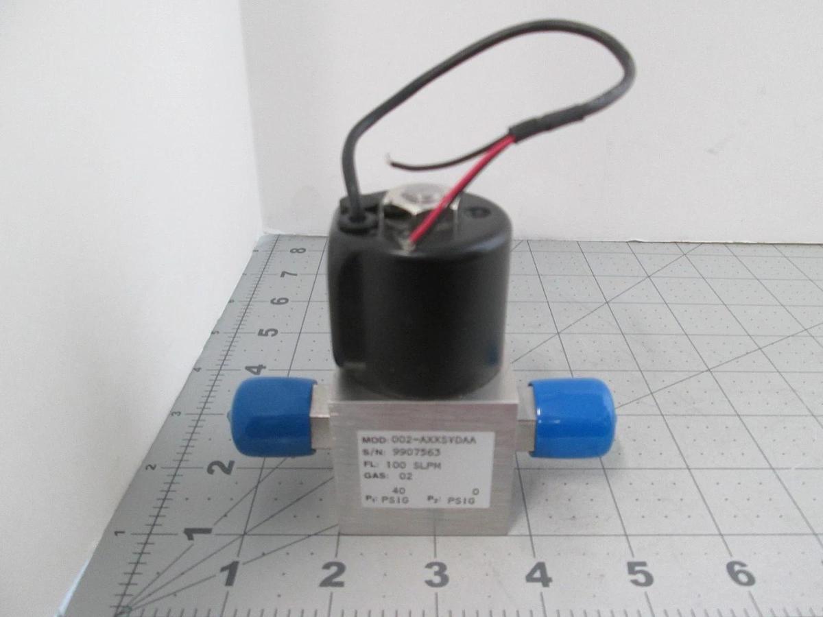 Porter Instruments, 002-AXXSVDAA, Process Control Valve, 100 SLPM, O2, 0-40PSIG