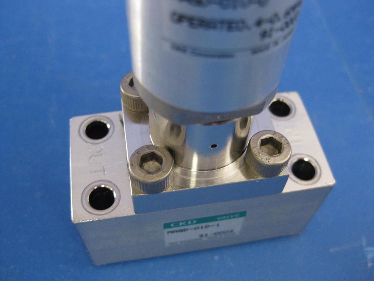 Used CKD MAGD-O1D-1 Air Operated Block Valve, N.C., Lot of 2 Used