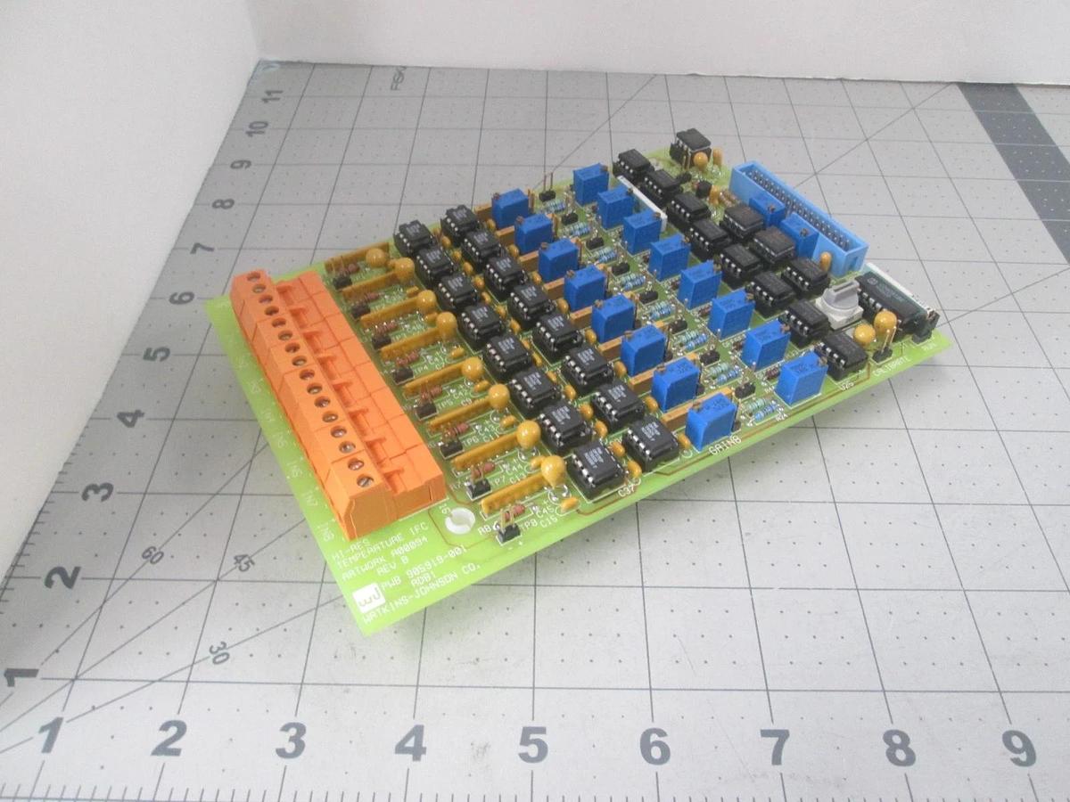 Watkins Johnson, 905920-002, Temperature Resolution Interface, PCB Assy, New