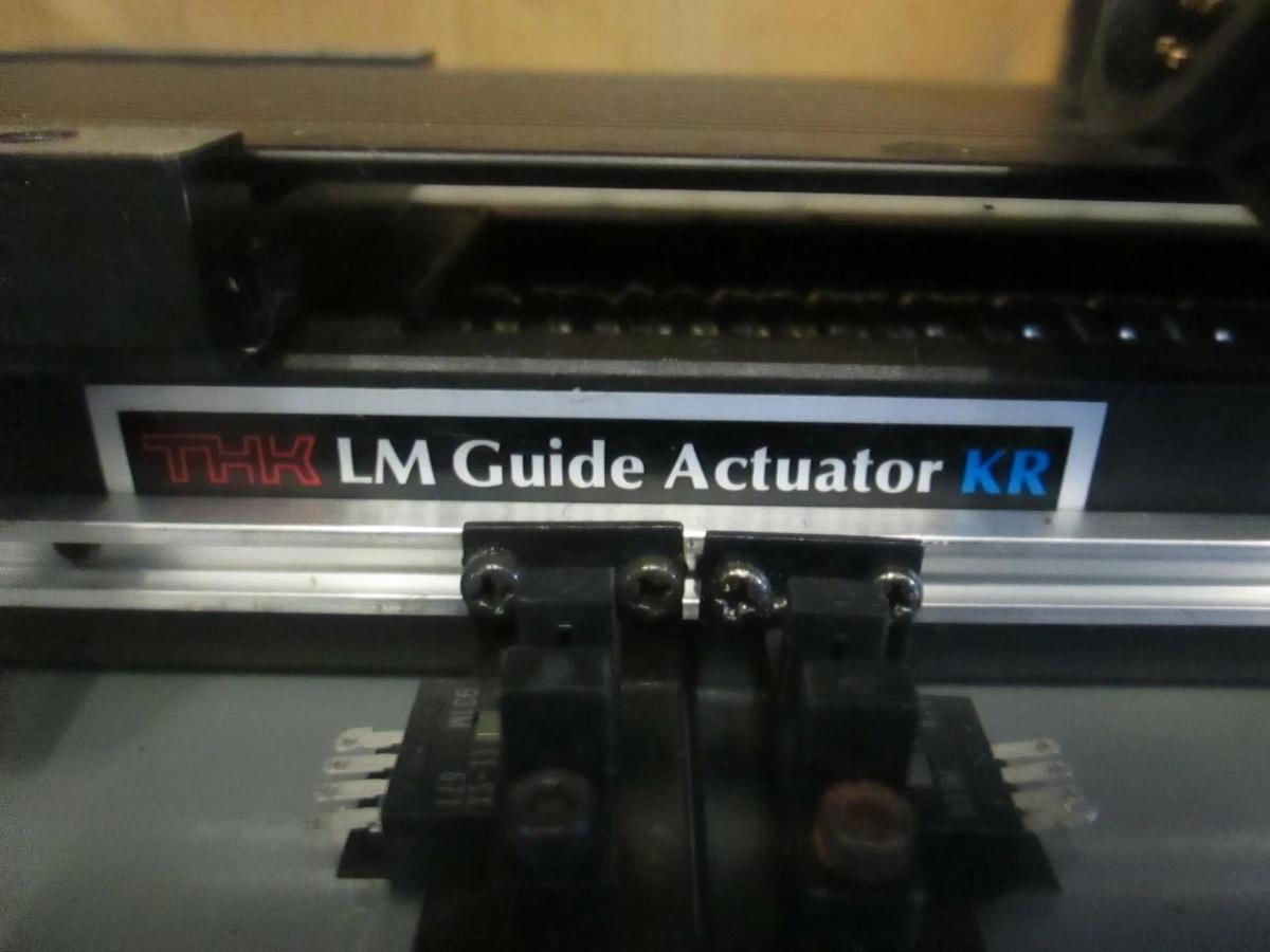 Used THK LM Guide Actuator KR w/ Allen Bradley Servo Motor Y-1002-2-H00AA, Used