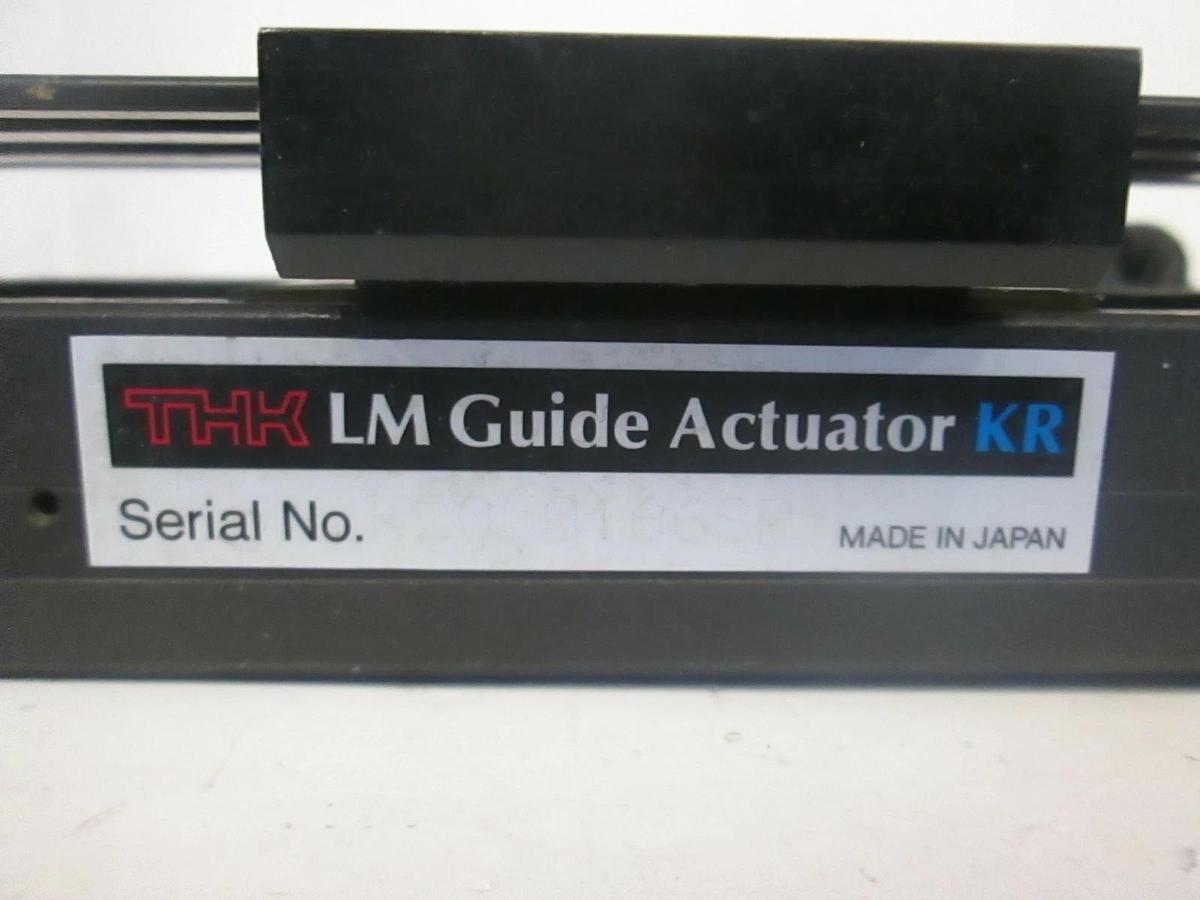 Used THK LM Guide Actuator KR w/ Simple Servo Motor 524-20-312B, Used