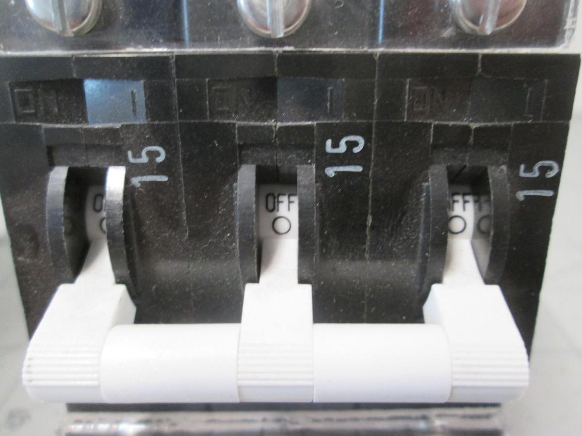 Used Airpax, IELHR111-26267-7-V, 15A, Circuit Breaker, 3 Pole, Used