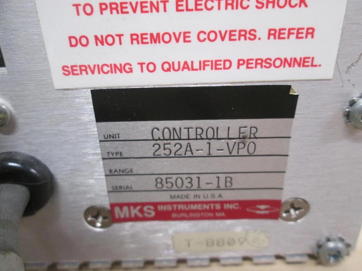 Used MKS, Type 252A, Exhaust Valve Controller, 252A-1-VP0, Used