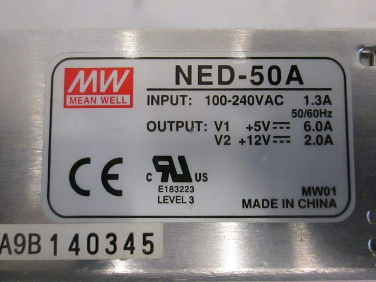 Used Mean Well, NED-50A, Switching Power Supply, New
