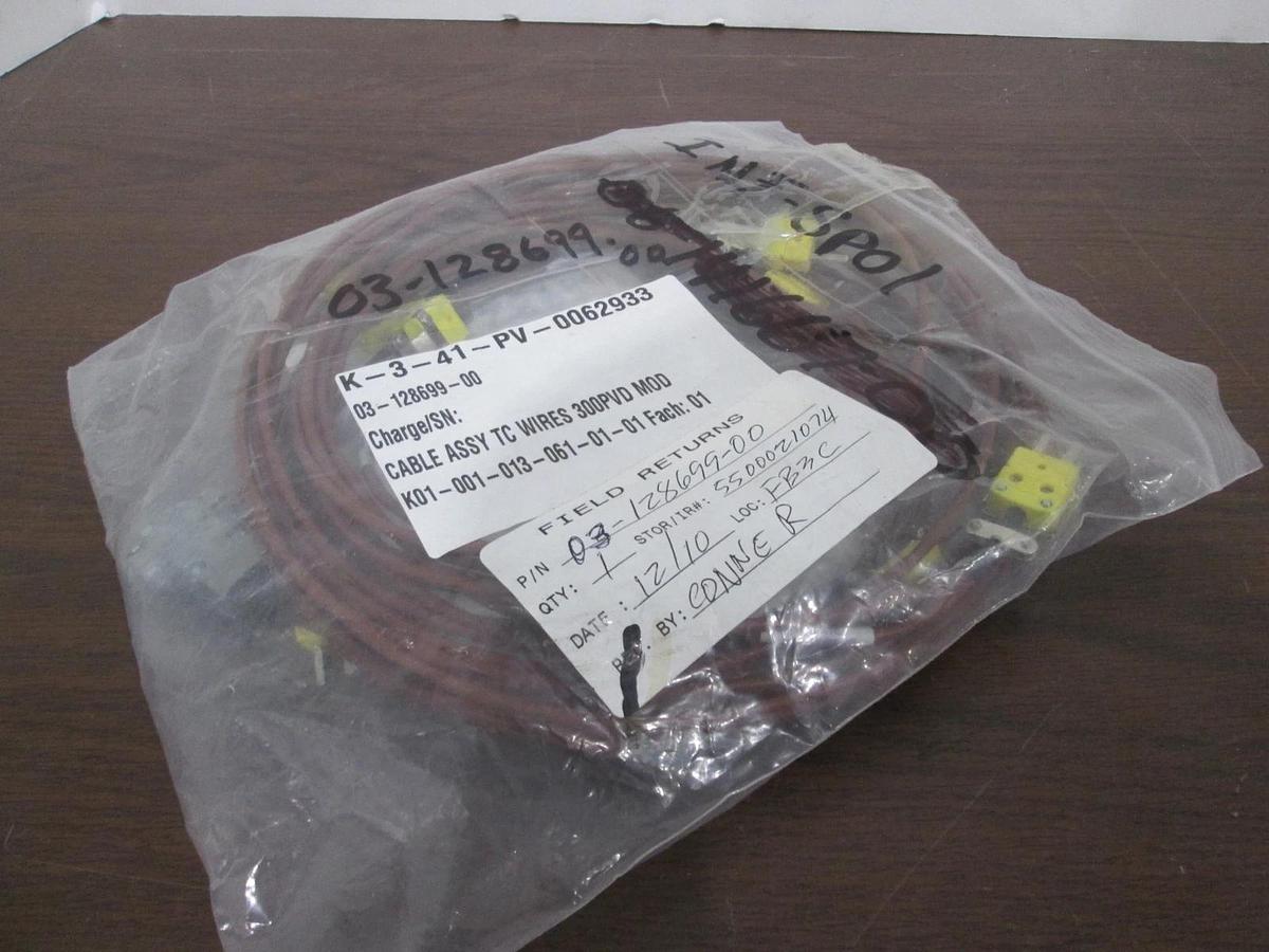 Used LAM Research, 03-128699-00, Cable Assy, TC Wires 300PVD MOD, Used