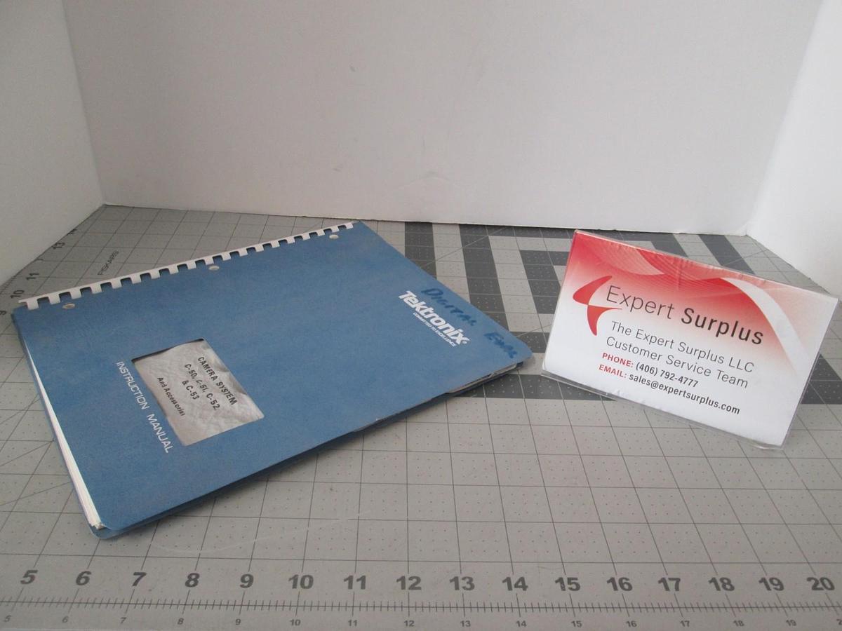 Used Tektronix, C-50, C-51, C-52, C-53 and Accessories, Instruction Manual, Used