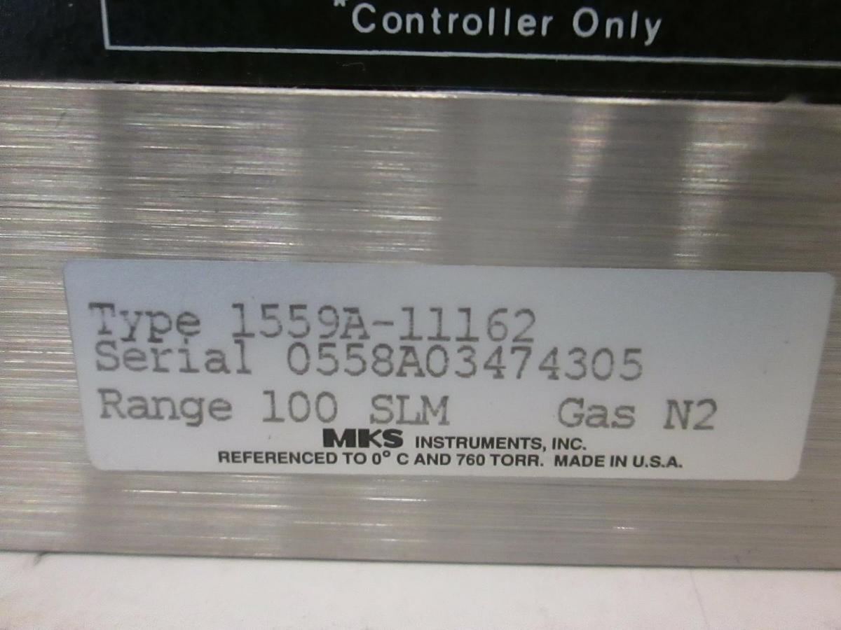 Used MKS Mass Flow Controller, 1559A-11162, 100 SLM, N2, Used
