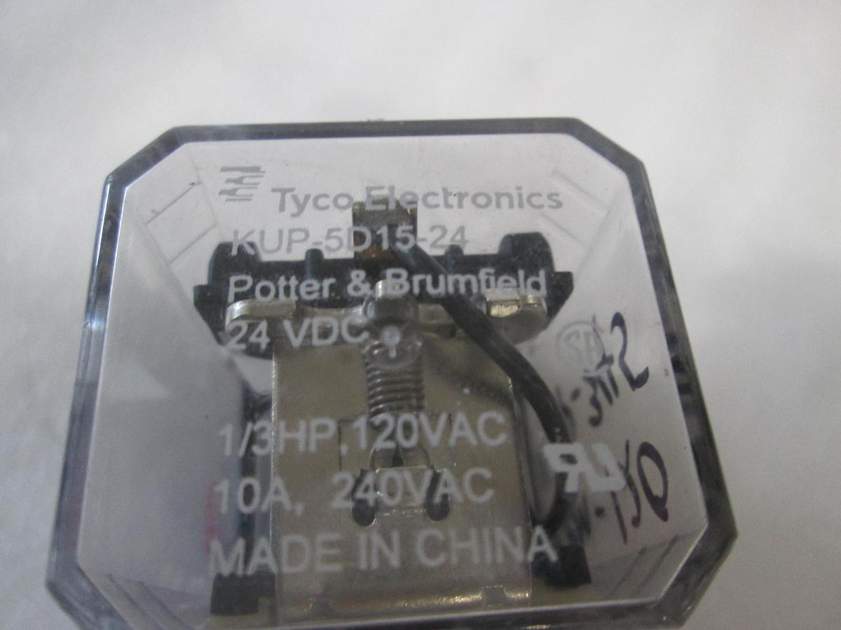 Used Potter & Brumfield, KUP-5D15-24 Relay w/ NDSQ-11A Socket, Used