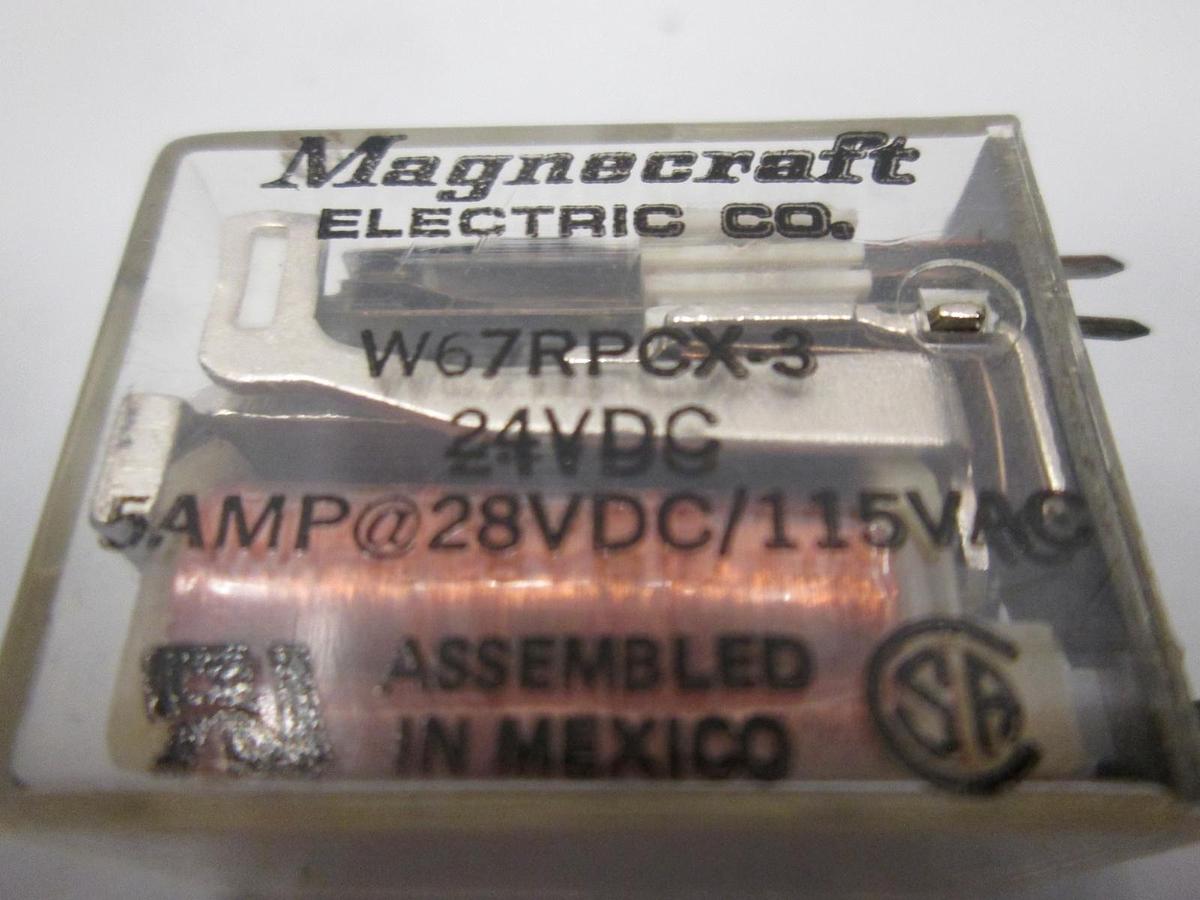 Used Magnecraft, W67RPGX-3, Relay, 24VDC, Used