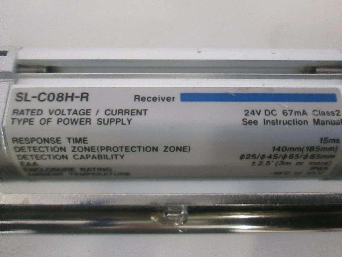 Used Keyence, SL-C08H-R, Safety Light Curtain Receiver, Used