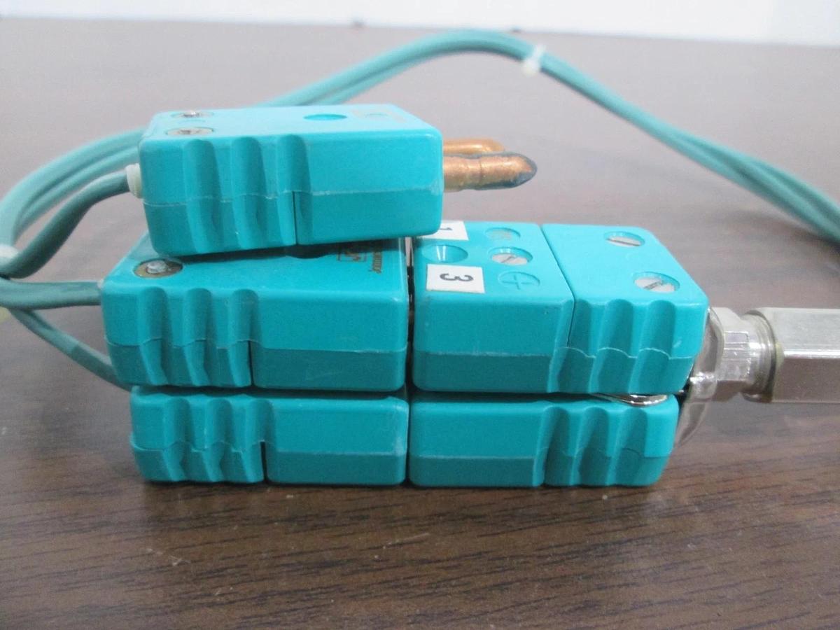 Used Johnson Matthey, Type R/RS Thermocouple, Mini Quick Release, Lot of 5 M/F, Used