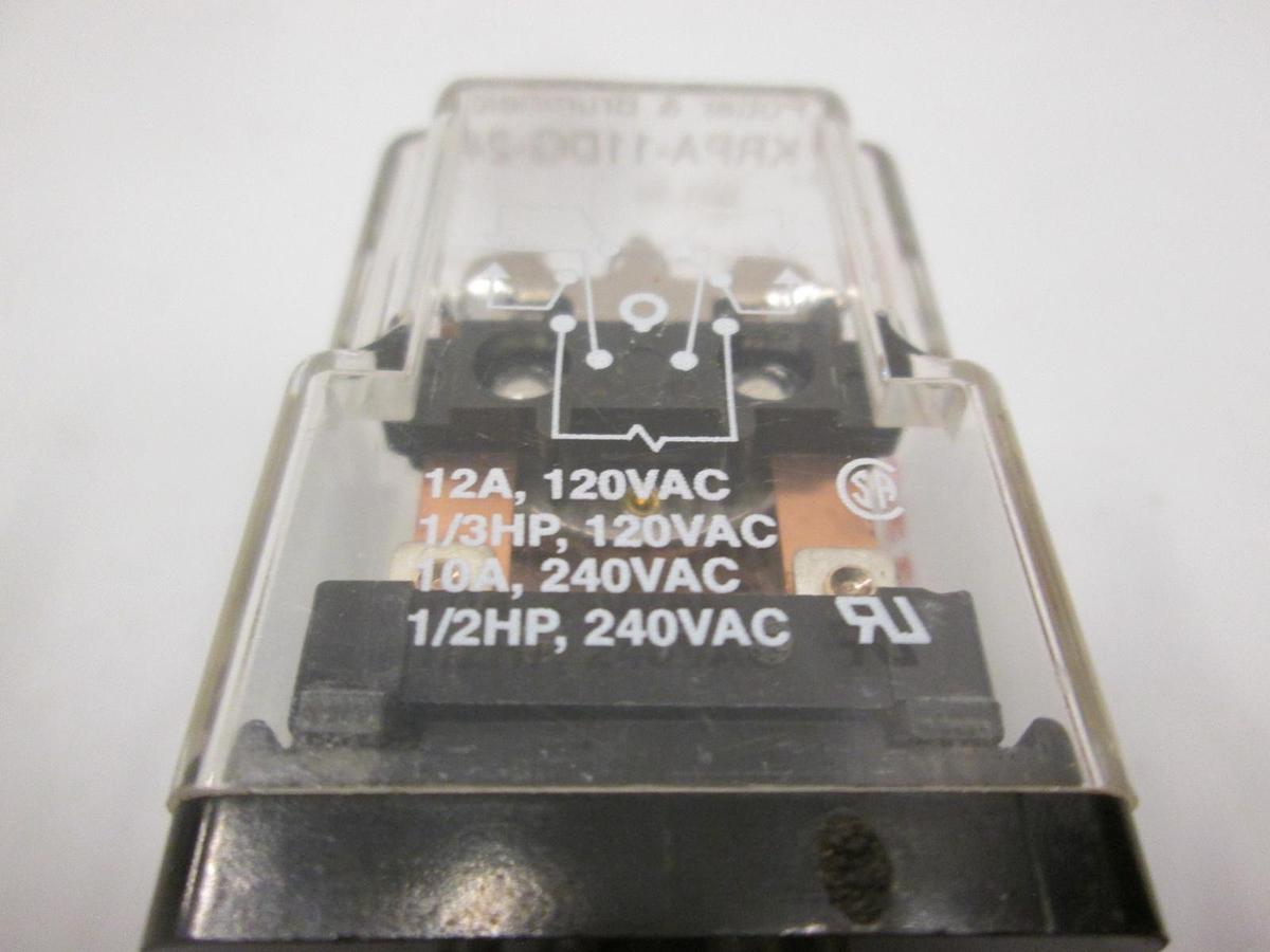 Used Potter & Brumfield, KRPA-11DG-24, 24VDC Relay, Used