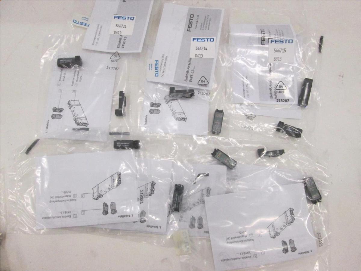 FESTO, VAVE-L1-1VH3-LP, Distressed Valve, New, Lot of 11
