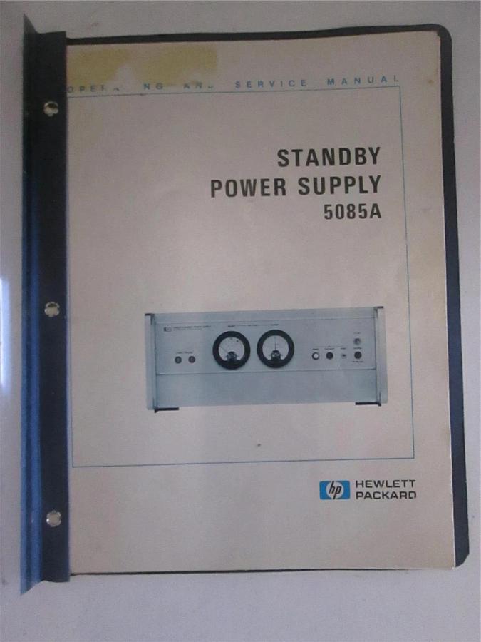 Used HP Standby Power Supply 5085A Operation and Service Manual, Used
