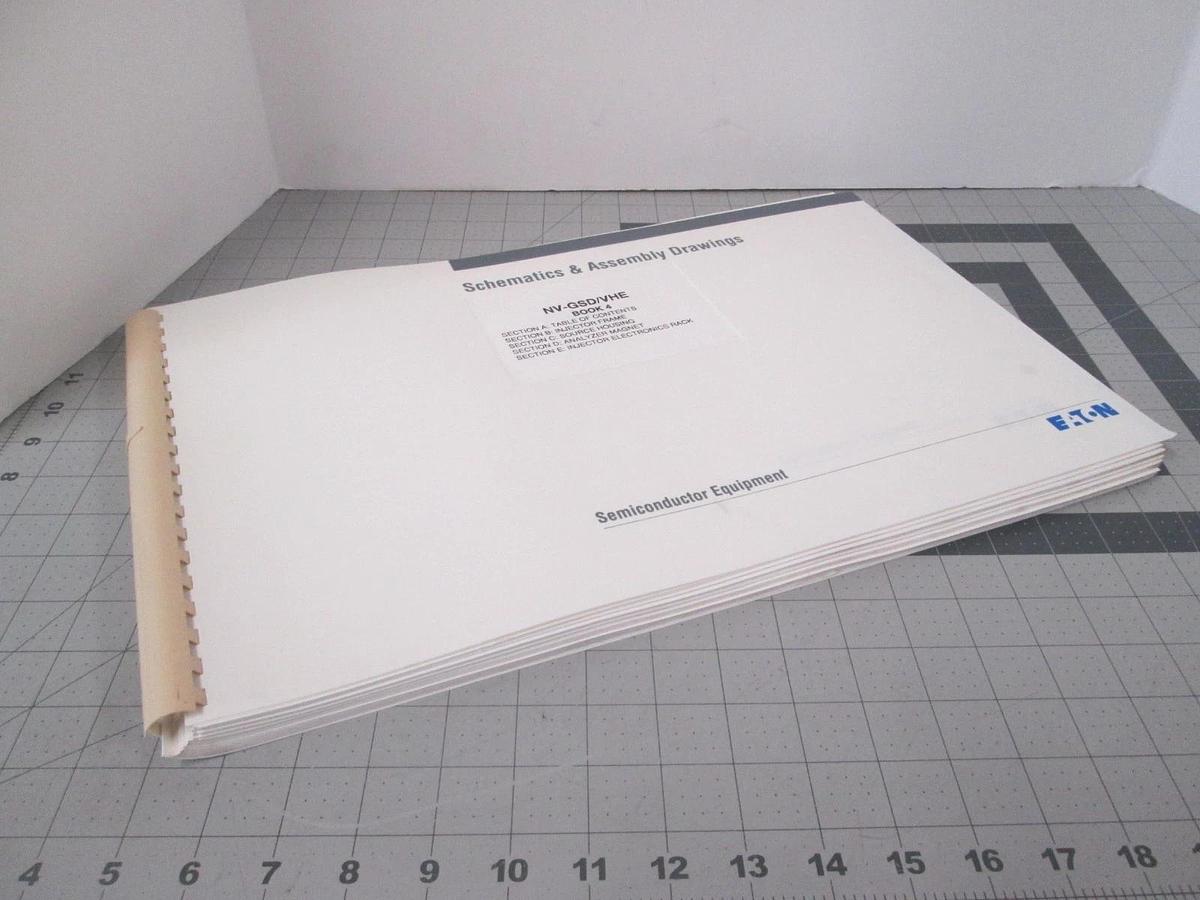 Used Eaton, NV-GSD/VHE, Book 4, Schematics and Assembly Drawings, Used