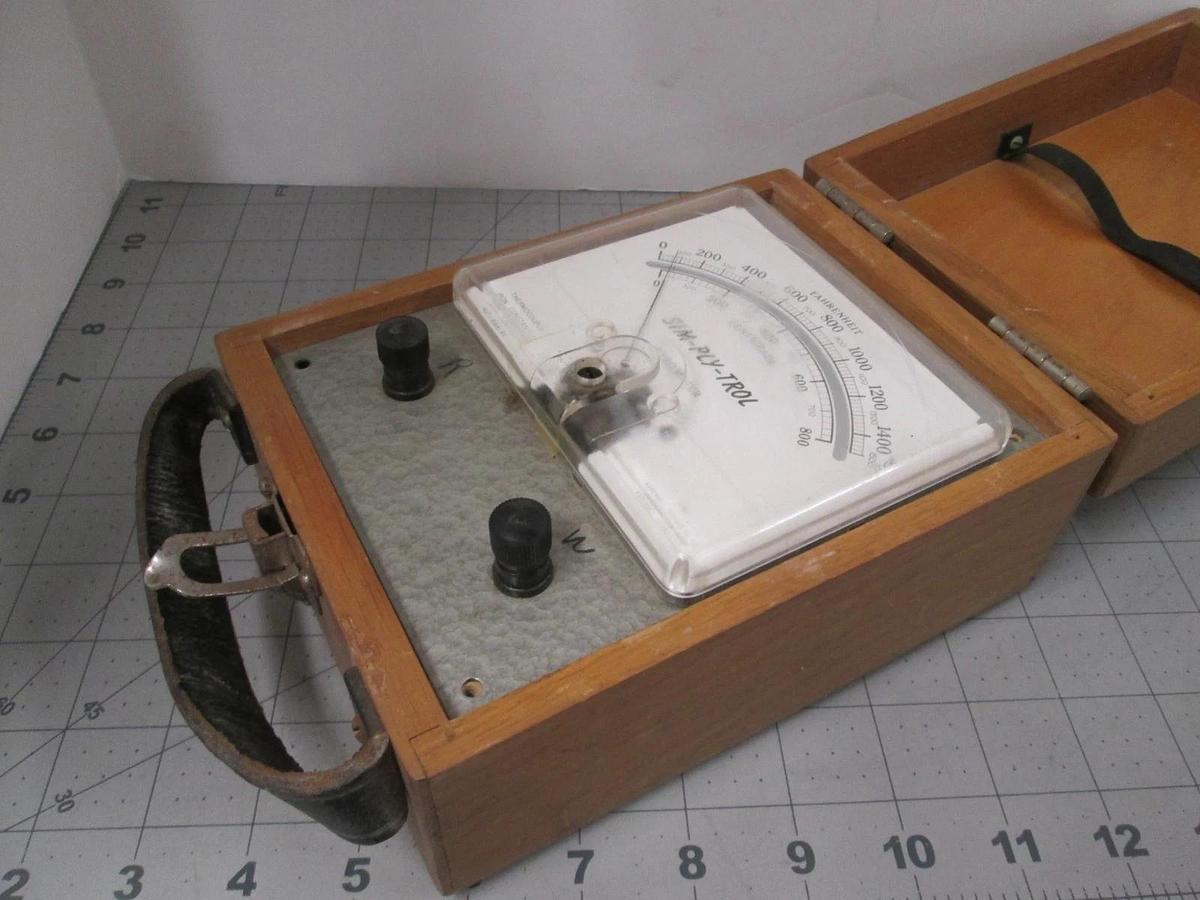 Assembly Products, 421-866 R1 SLM-PLY-TROL Pyrometer w/ Classic Wood Box, New
