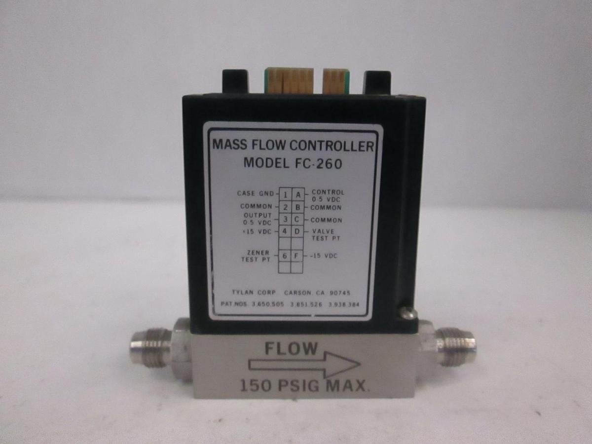 Used Tylan FC-260, Mass Flow Controller MFC, O2, 2 SLPM, Used