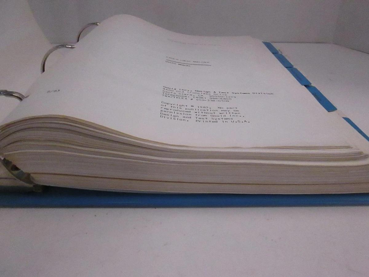 Used Gould K105-D Logic Analyzer User's Manual, Used