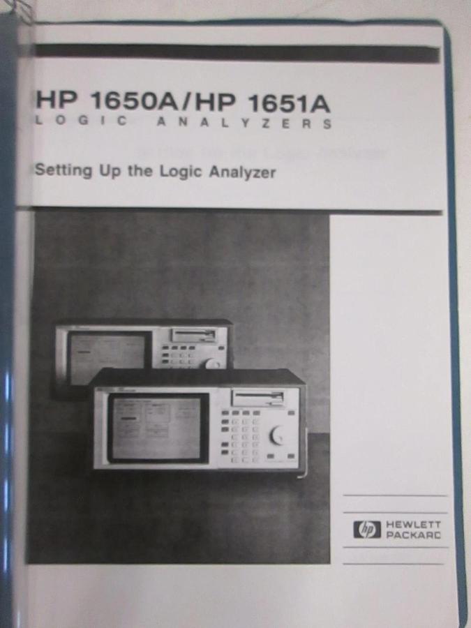 Used HP 1650A and 1651A Logic Analyzers Setting Up the Logic Analyzer, Used