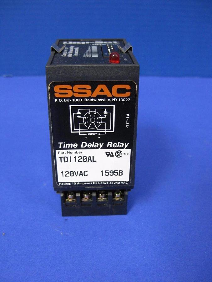 Used SSAC TDI120AL Digi-Set Time Delay Relay, 0.1s-1023s, Used