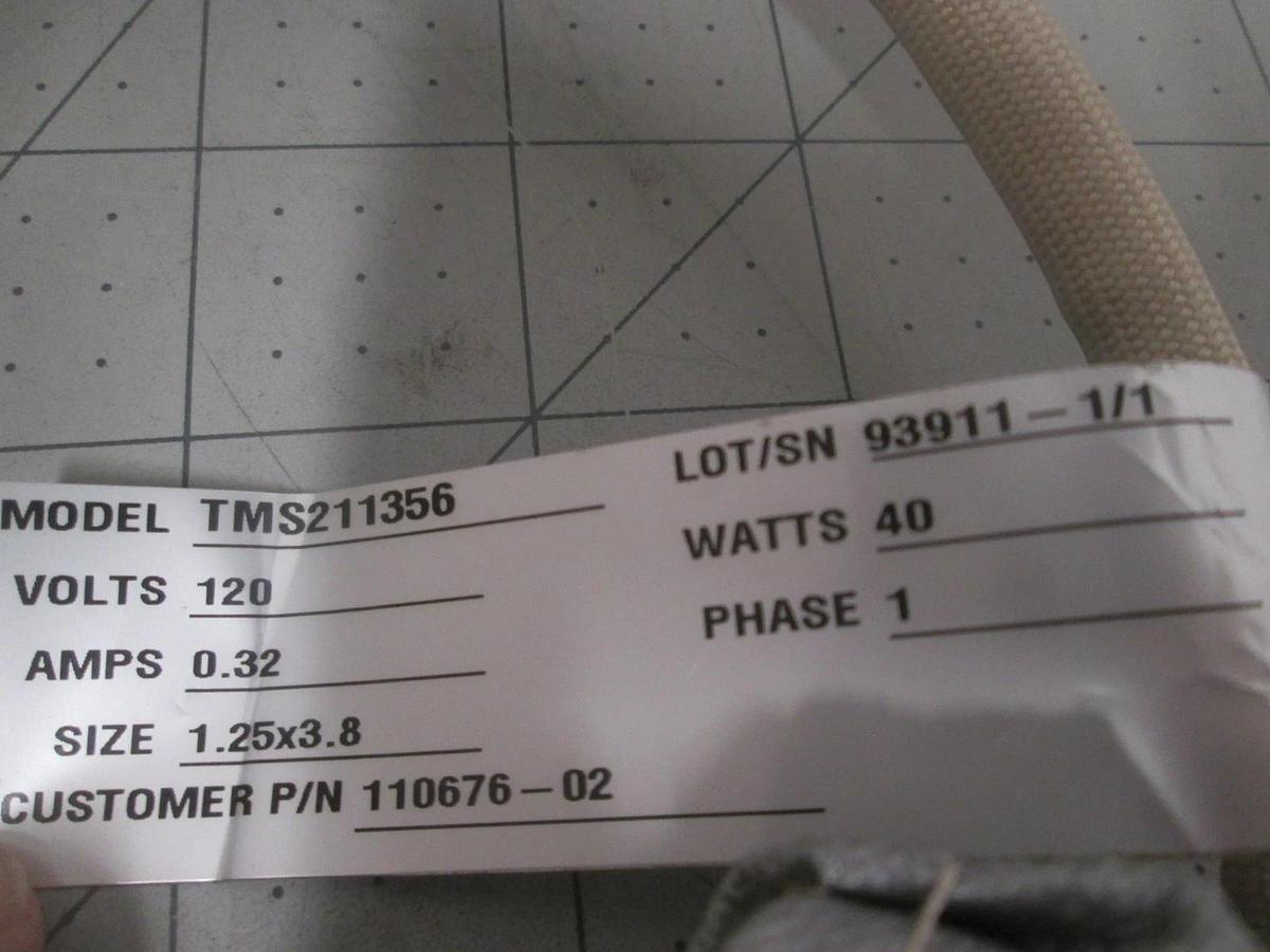 SPT Micro, 110676-02, TMS211356, Heater Jacket, 120V, 40W, 0.32A, 1 Phase, New