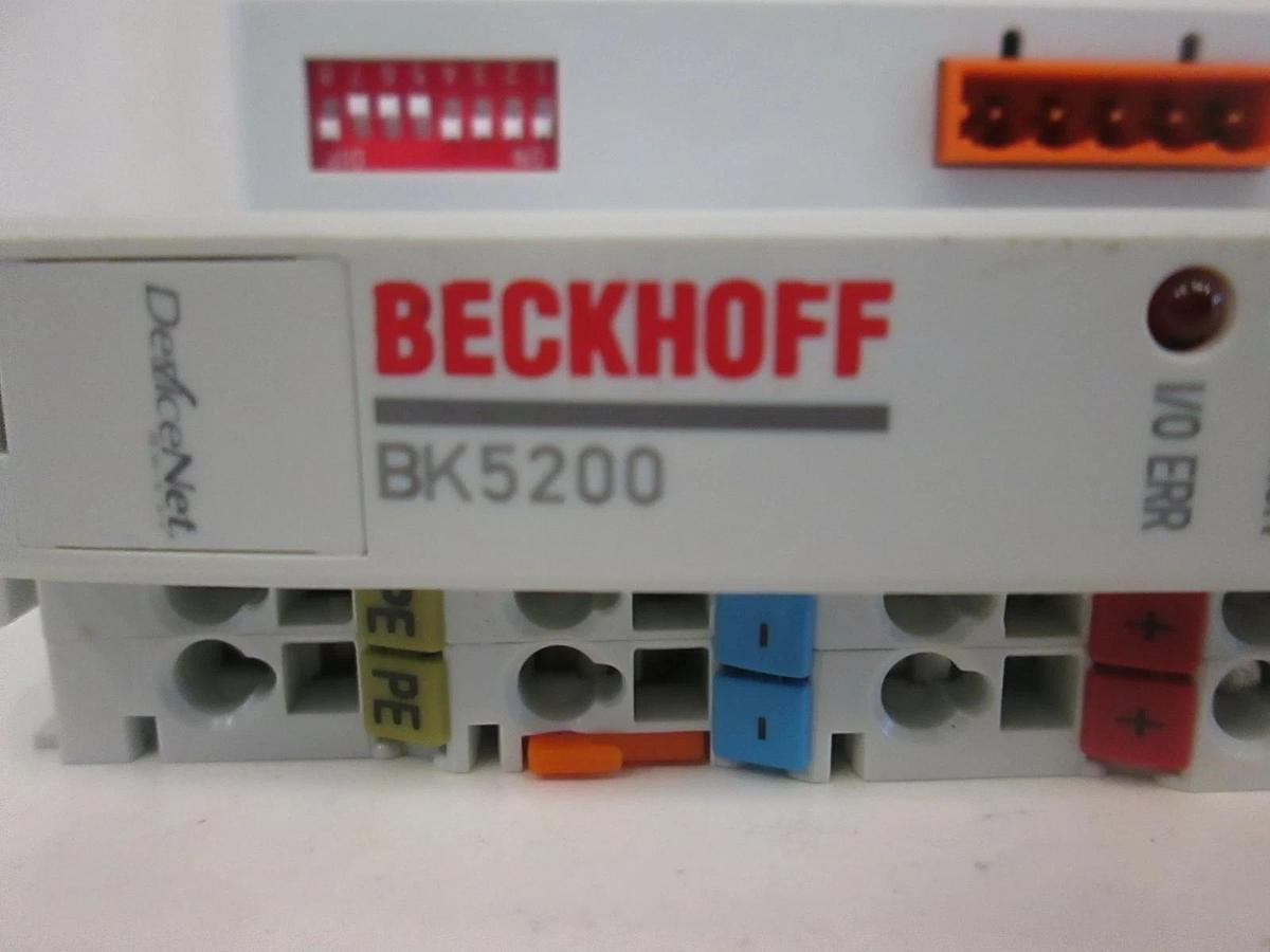 Used Beckhoff, BK5200 24 VDC DeviceNet Bus Coupler Module, Used